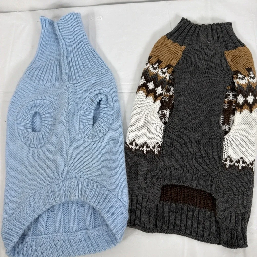 2 DOG‎ SWEATERS -Size XS